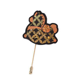 南京云锦研究所博物馆小马胸针新中式国风织锦马上有钱情侣领针