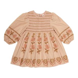 Little现货 英国APOLINA FW25秋冬女宝复古刺绣上衣连衣裙背带裙