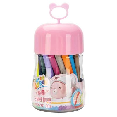 得力蜡笔不脏手可水洗