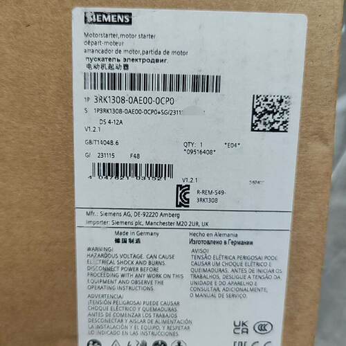 溢价-3RK1308-0AE00-0CP0电机起动器，原