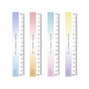 日本KOKUYO国誉15cm亚克力直尺波浪尺晴空透明波点尺子学生用尺重点标记尺多功能加厚数学绘图测量尺开学文具