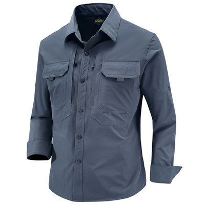 四季速干衬衫男透气户外休闲衬衣