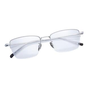 蔡司镜片纯钛超轻半框6g近视眼镜男款经典商务可配度数防蓝光