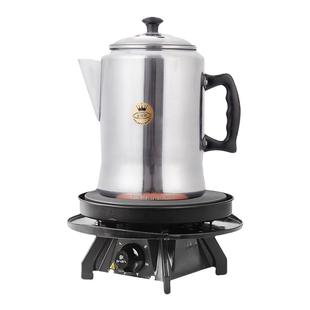 不锈钢煮茶炉港式奶茶拉茶壶3L金冠牌铝制咖啡壶丝袜奶茶工具商用