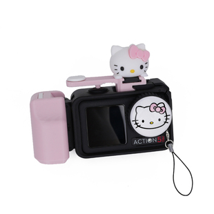 适用大疆DJI action4/5pro相机原厂兔笼凯蒂猫街拍手柄快门按键