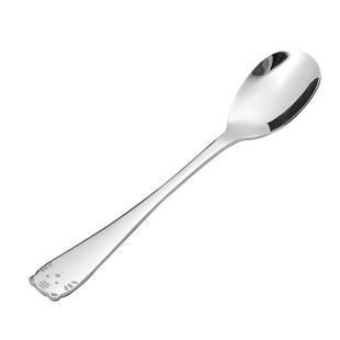 316不锈钢勺叉子儿童家用长柄可爱卡通叉调羹宝宝吃饭匙勺子叉子