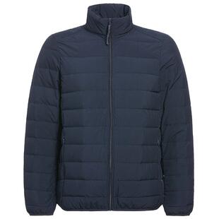 鸭鸭男装2025冬季薄款立领防风羽绒服休闲男士保暖白鸭绒修身外套