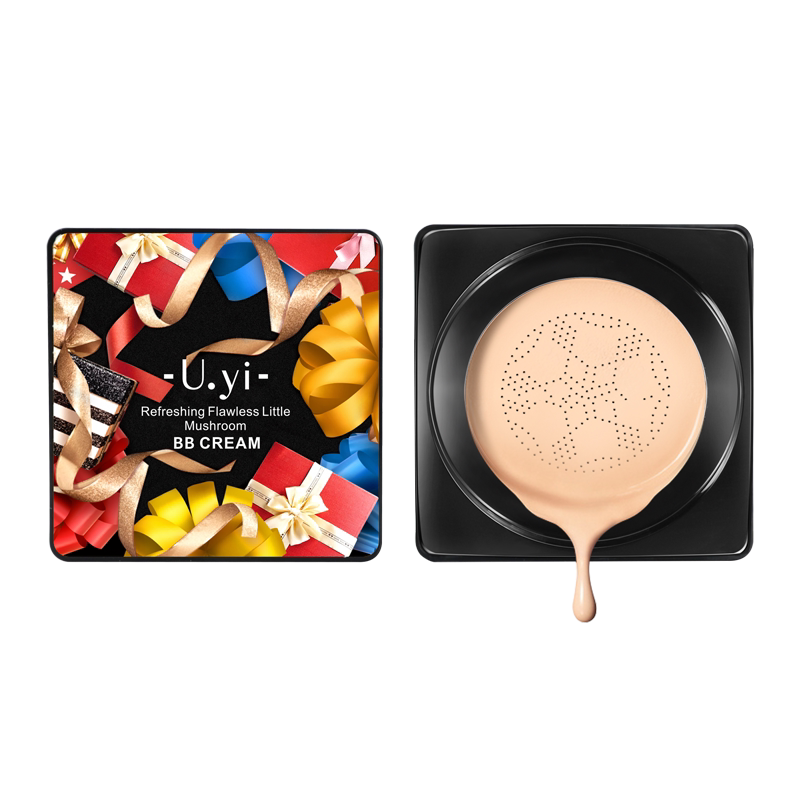 尤一小蘑菇头气垫BB霜遮瑕保湿粉底液持久控油不脱妆正品学生平价