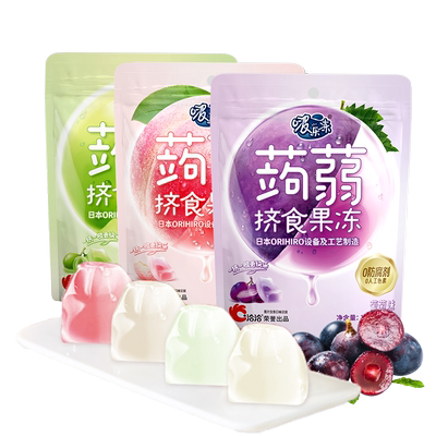 洽洽啵乐冻蒟蒻果冻120g益生元