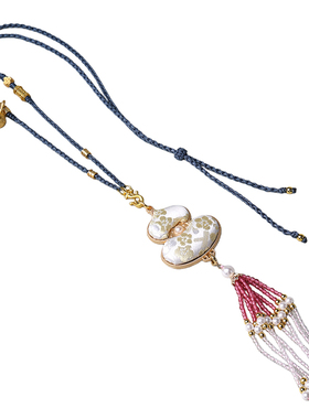 手工精编古风双耳挂唐卡吊坠绳