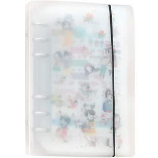 简约风贴纸收纳册A6活页创意日系贴纸胶带手帐收纳册A5手账素材本