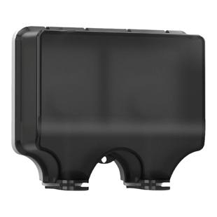 86型防水插座ip66级户外防雨电源插座保护盒浴室防泼溅双位保护罩