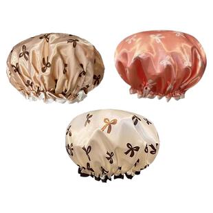 双层浴帽女防水洗澡家用厨房防油烟头套女童干发膜专用沐浴帽新款