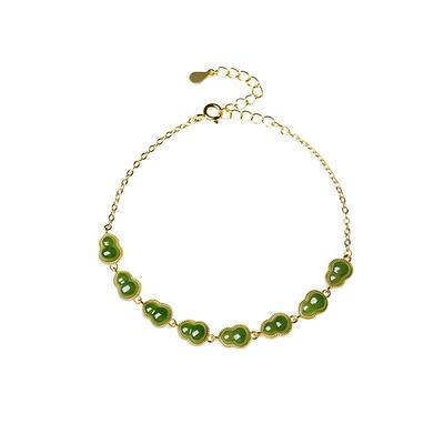 宫里上新天然和田玉葫芦手链