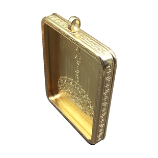 纯铜微型小唐卡盒嘎乌外壳藏传盒平安朱砂随身符吊坠噶乌擦擦壳子