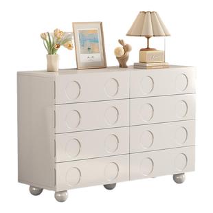 黑色五斗柜储物抽屉柜卧室阳台床尾收纳柜家用边柜置物柜客厅柜子