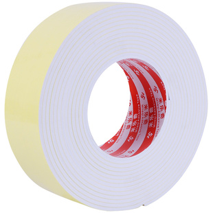 白色海绵胶带单面泡棉单面胶贴薄款泡沫海棉条防震垫条缓冲防撞汽车隔音强力粘胶带胶贴胶降噪密封胶条泡棉垫