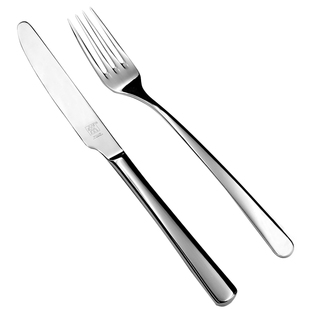 不锈钢双立人西餐刀叉牛排刀叉ins风餐具两件套牛扒西餐餐具套装