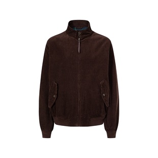 UTIMUS灯芯绒哈灵顿夹克老钱风复古立领外套秋冬休闲通勤G9格子