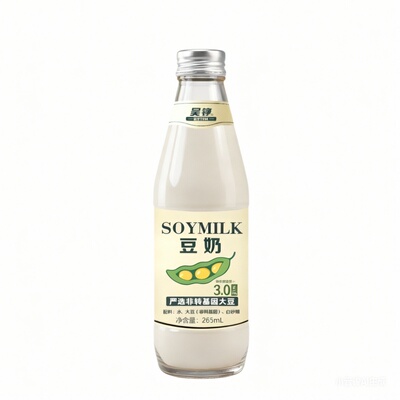 吴铮非转基因豆奶整箱6瓶*265ml纯净配料表健康营养即饮早餐豆奶
