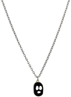 SIZEE油画黑白情侣吊坠小众项链