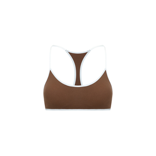 【新品】The Blender固定胸垫圆领撞色工字美背背心款内衣夏季女