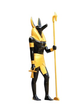 玻璃钢迎宾古埃及门厅室内外狼人