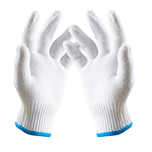 劲锻线手套干活纯棉线劳保动工作白纱耐磨防护滑加厚男工地汽修