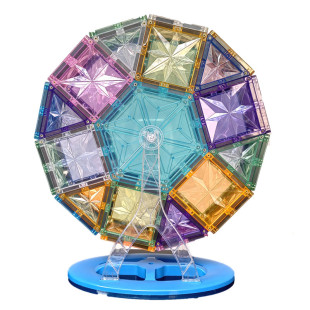 7.5cm彩窗磁力片摩天轮架子配件散片补充装拼搭玩具弥智邦科博 鹿