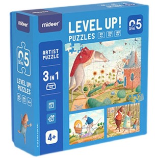 mideer弥鹿拼图进阶式艺术家artpuzzle麋鹿儿童leveledpuzzles