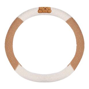 适用五菱缤果冬季毛绒方向盘套内饰用品毛毛保暖三代马卡龙车把套