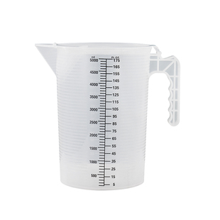 奶茶店专用带盖量杯带刻度PP量筒5000ml量桶测量杯计量杯泡茶水壶