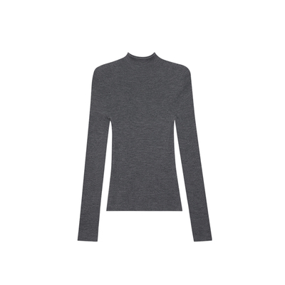 MANNALA丨“黄金打底”无缝精纺羊毛半高领针织打底衫 Q4635