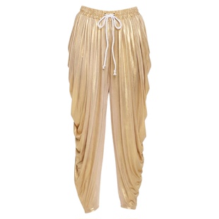 印度服装金色百搭哈伦裤民族风搭配上衣裤舞蹈裤多蒂裤均码宽松