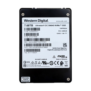 WD/西部数据 SN640/650/655 7.68T U.2企业级SSD 2.5寸 nvme 固态