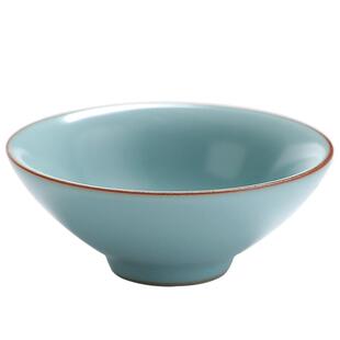 寻汝汝窑斗笠杯主人杯茶具高档单杯功夫茶杯天青色开片陶瓷品茗杯