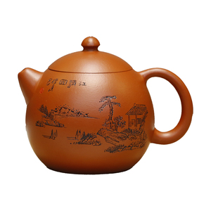 宜兴原矿朱泥全手工龙蛋小煤窑茶