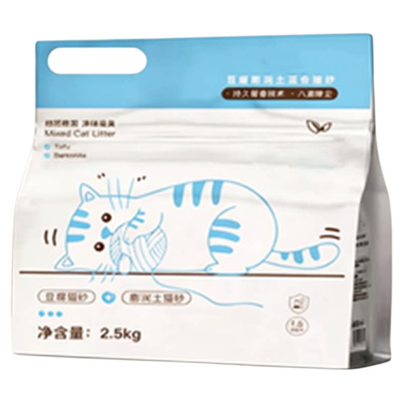 小猫日记猫砂混合豆腐猫砂除臭易结团无粉尘木薯膨润土猫沙包邮