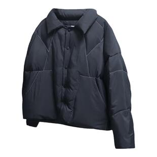 STR:DOWN JACKETS/90A白鸭绒 结构绗缝线设计 短款羽绒夹克外套