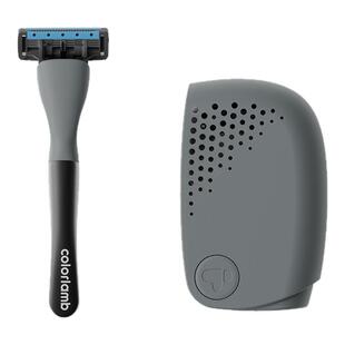 颜羊金属柄手动剃须刀便携式男士刮胡刀进口5层刀片出差旅行理容