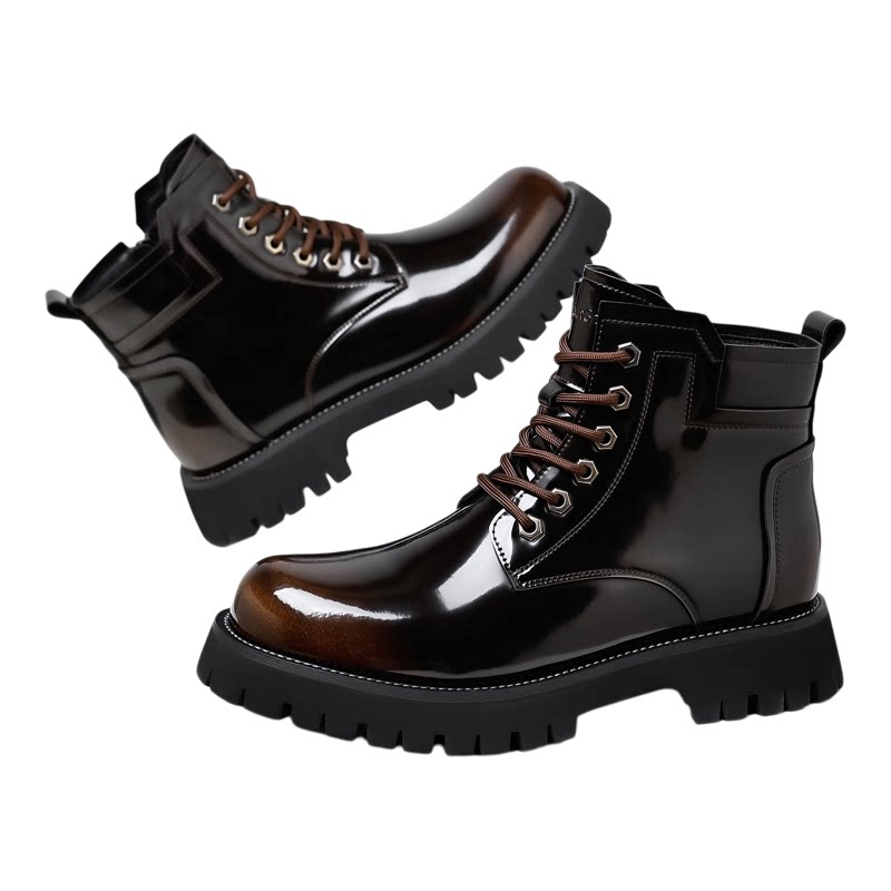 木林森冬季新款加绒保暖高帮鞋