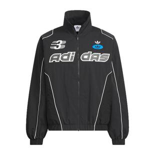 阿迪达斯男子2025春新款运动宽松休闲夹克外套机车服JM8034 8033