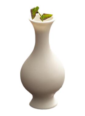 晟初新中式白瓷迷你玉净瓶装饰品