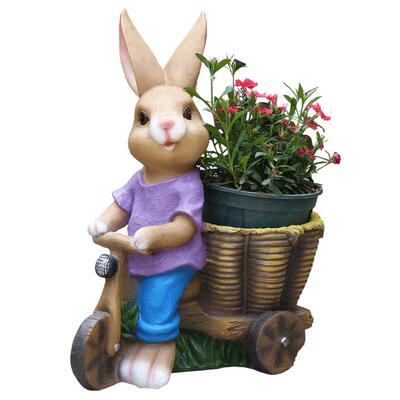 兔子花缸园艺种植庭院落地摆件