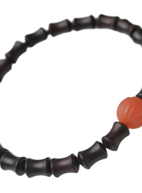 东海世家小叶紫檀竹节手链