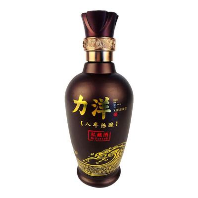 力洋八年陈酿52度私藏酒浙江清香型高度白酒250ml瓶装纯粮食酿造