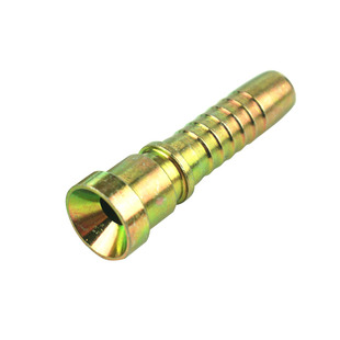 液压油管钢丝软管胶管扣压接头高压油管接头公制扣压式三件套带帽