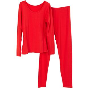 广东保暖内衣女加绒高腰秋衣裤套装薄紫色妈妈胖200斤加肥加大码