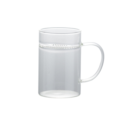 高硼硅耐热玻璃月牙过滤一体茶杯
