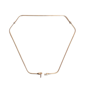 不锈钢抄网圈实心钢圈鱼捞大号加粗网框钢丝小眼三角折叠抄网头